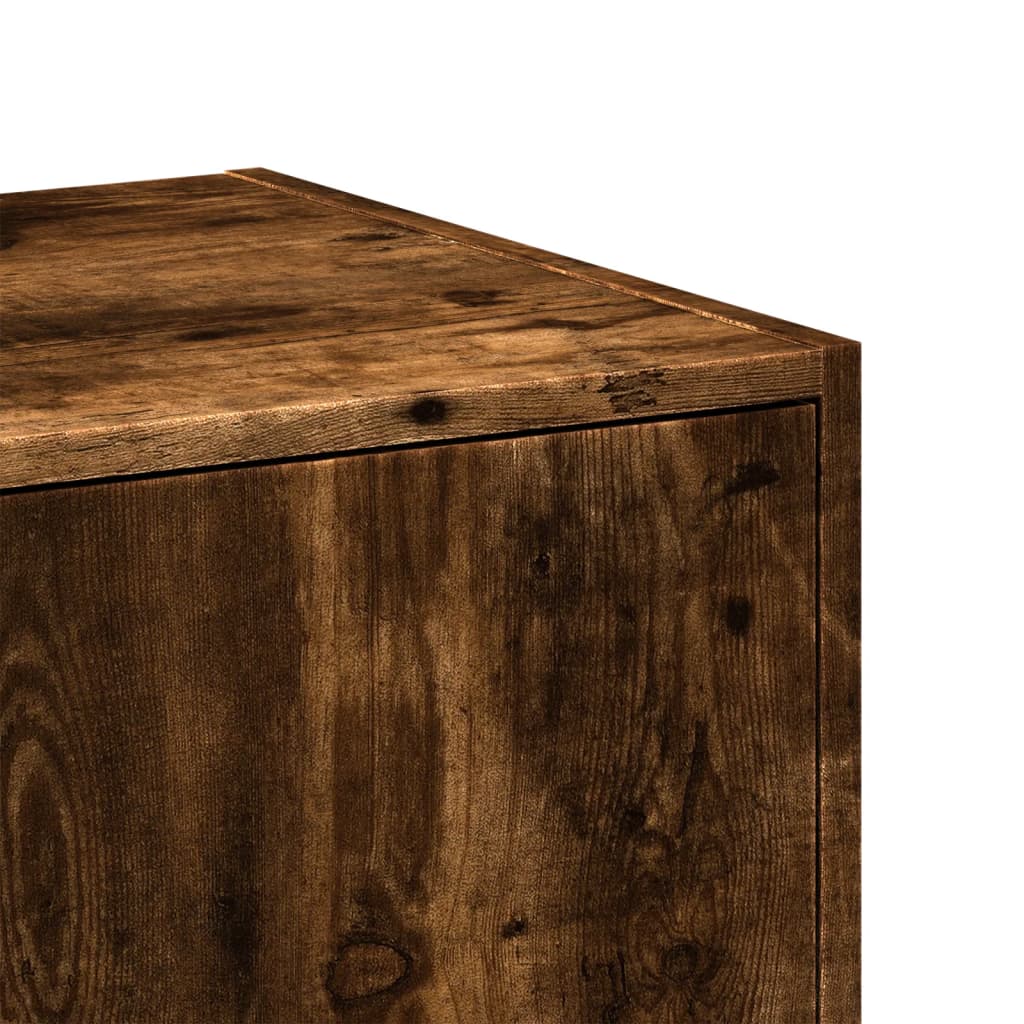 Armadietto da Farmacia Rovere Fumo 30x41x174,5 cm in Truciolato