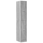 Armadietto da Farmacia Grigio Sonoma 30x41x174,5 cm Truciolato