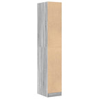 Armadietto da Farmacia Grigio Sonoma 30x41x174,5 cm Truciolato