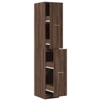 Armadietto da Farmacia Rovere Marrone 30x41x174,5 cm Truciolato