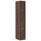 Armadietto da Farmacia Rovere Marrone 30x41x174,5 cm Truciolato