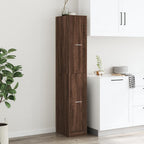 Armadietto da Farmacia Rovere Marrone 30x41x174,5 cm Truciolato