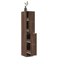Armadietto da Farmacia Rovere Marrone 30x41x174,5 cm Truciolato