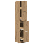 Armadietto da Farmacia Rovere 30x41x174,5 cm in Truciolato