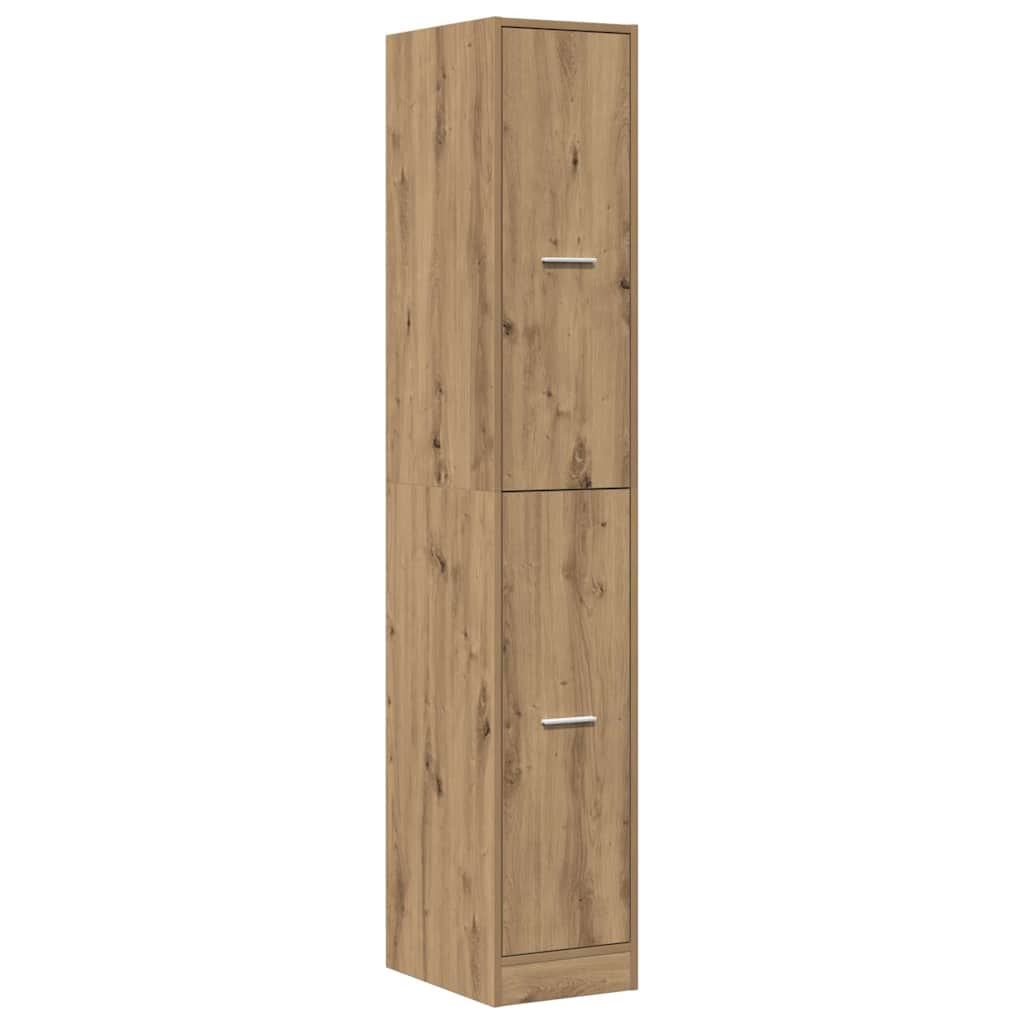 Armadietto da Farmacia Rovere 30x41x174,5 cm in Truciolato