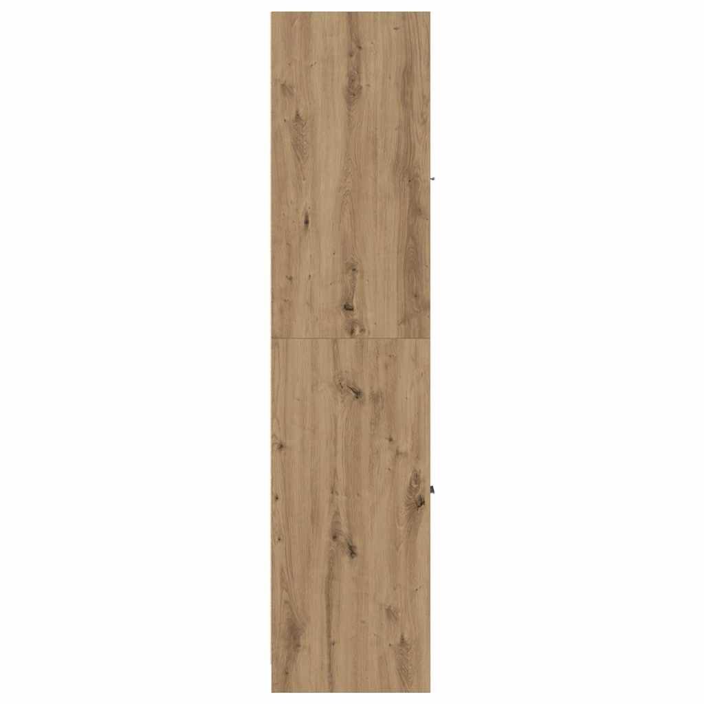Armadietto da Farmacia Rovere 30x41x174,5 cm in Truciolato