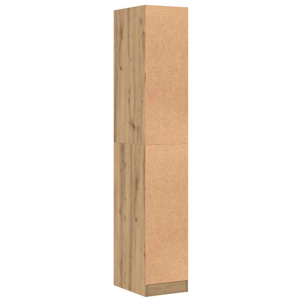 Armadietto da Farmacia Rovere 30x41x174,5 cm in Truciolato