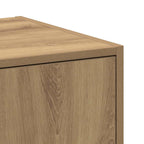 Armadietto da Farmacia Rovere 30x41x174,5 cm in Truciolato