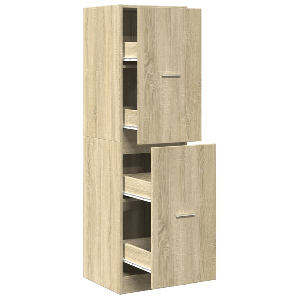 Armadietto da Farmacia Rovere Sonoma 40x41x144,5 cm Truciolato