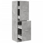 Armadietto da Farmacia Grigio Cemento 40x41x144,5 cm Truciolato
