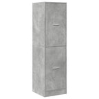Armadietto da Farmacia Grigio Cemento 40x41x144,5 cm Truciolato