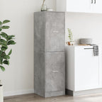 Armadietto da Farmacia Grigio Cemento 40x41x144,5 cm Truciolato
