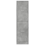 Armadietto da Farmacia Grigio Cemento 40x41x144,5 cm Truciolato