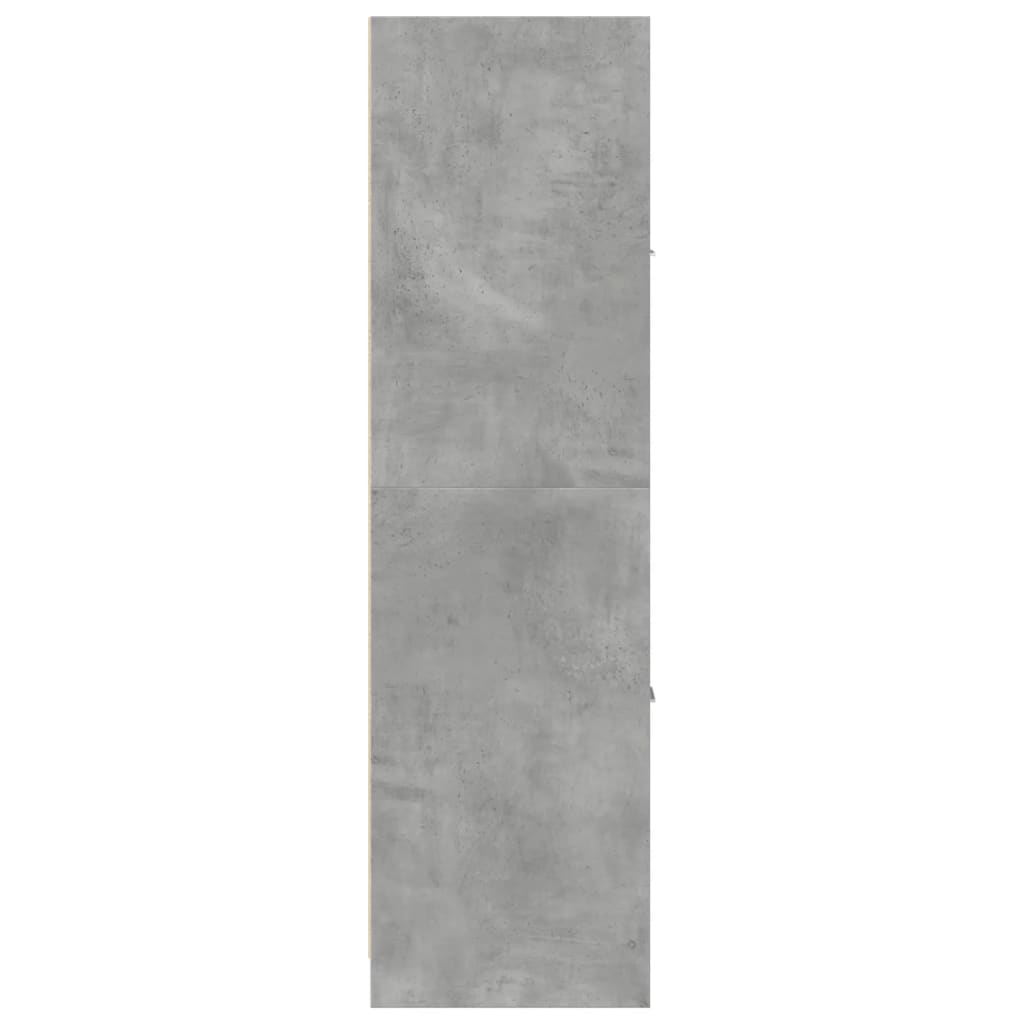 Armadietto da Farmacia Grigio Cemento 40x41x144,5 cm Truciolato