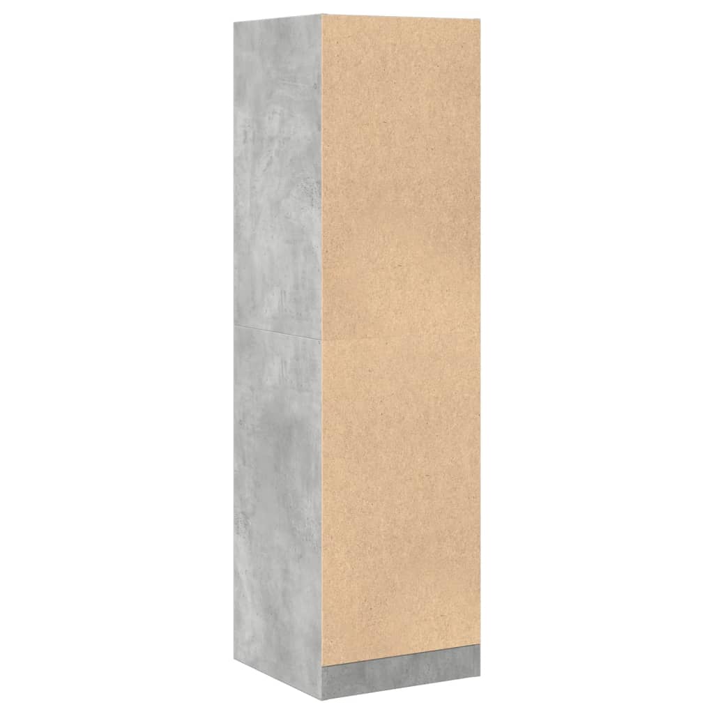 Armadietto da Farmacia Grigio Cemento 40x41x144,5 cm Truciolato