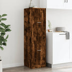 Armadietto da Farmacia Rovere Fumo 40x41x144,5 cm in Truciolato