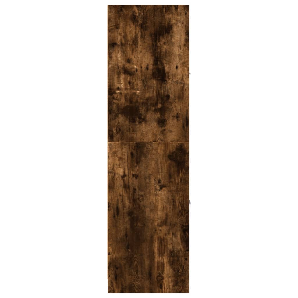 Armadietto da Farmacia Rovere Fumo 40x41x144,5 cm in Truciolato