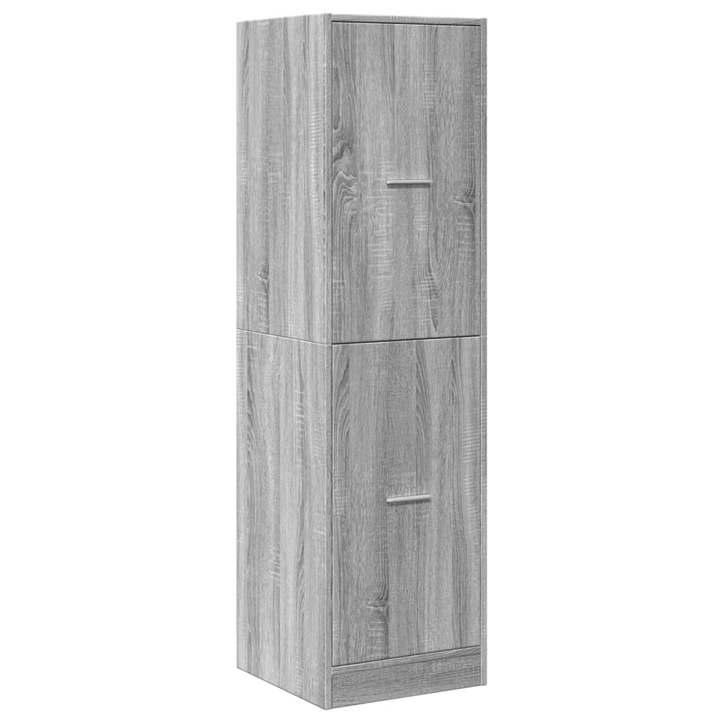 Armadietto da Farmacia Grigio Sonoma 40x41x144,5 cm Truciolato