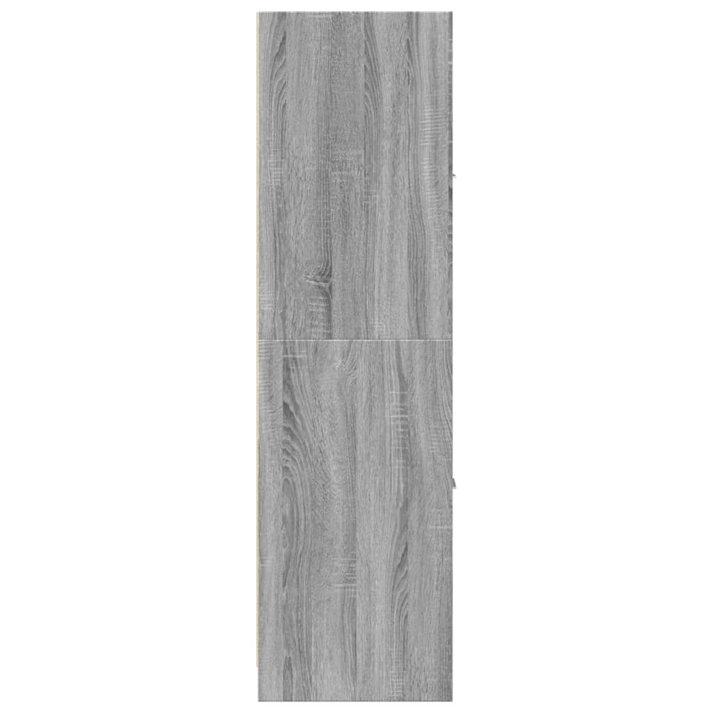 Armadietto da Farmacia Grigio Sonoma 40x41x144,5 cm Truciolato
