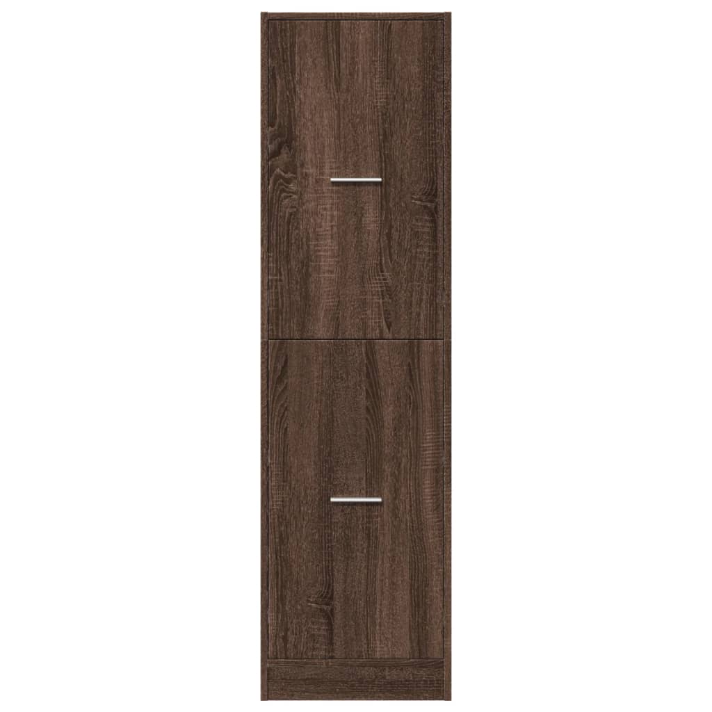 Armadietto da Farmacia Rovere Marrone 40x41x144,5 cm Truciolato