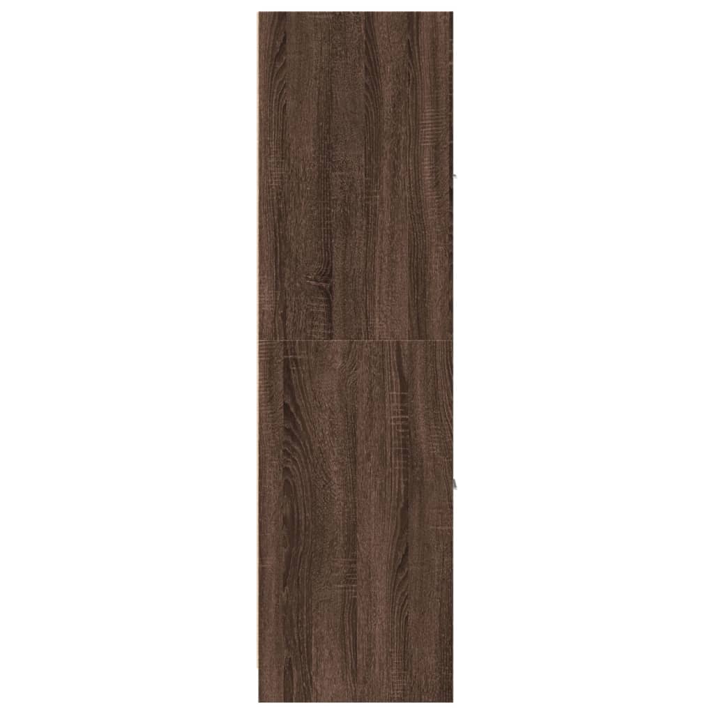 Armadietto da Farmacia Rovere Marrone 40x41x144,5 cm Truciolato