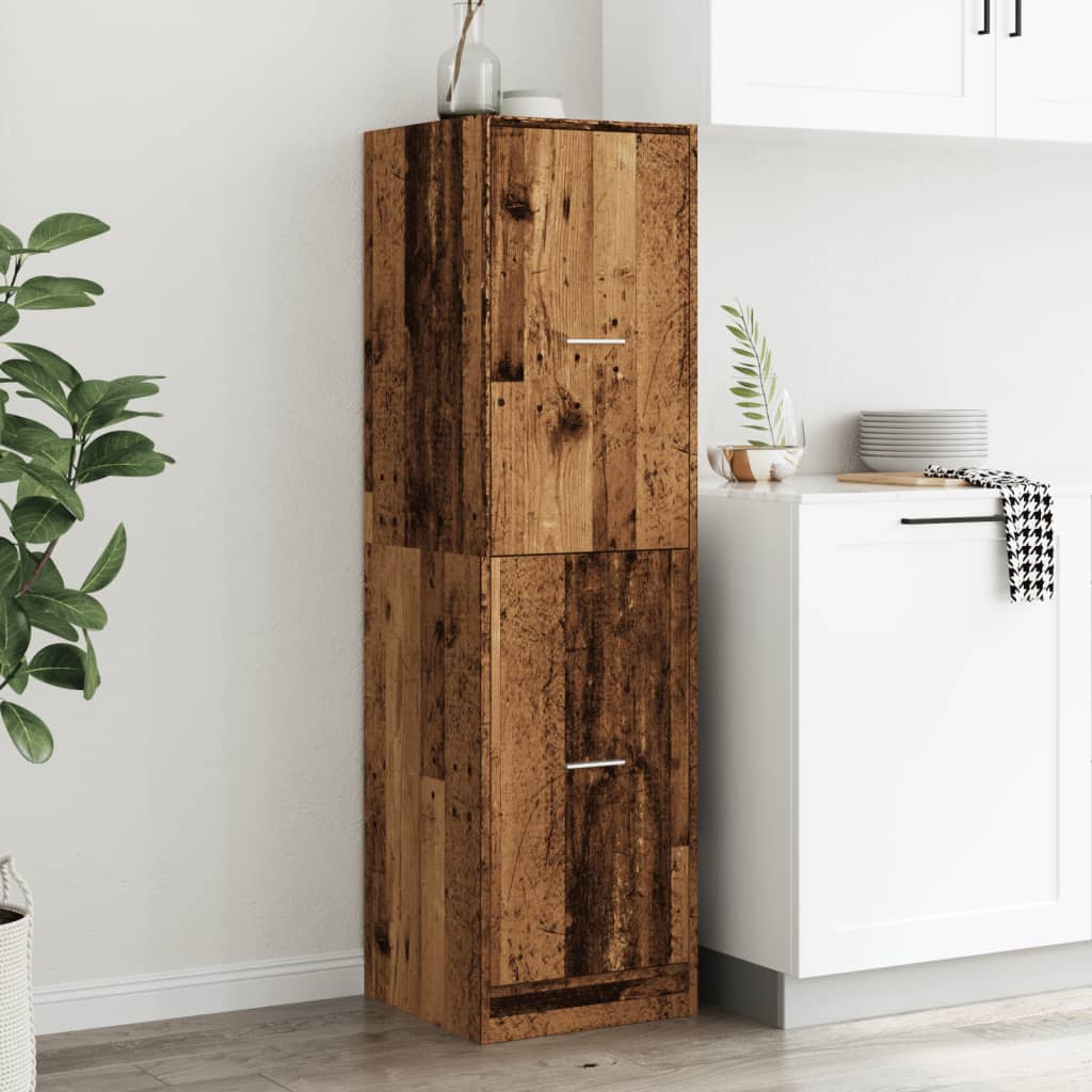 Armadietto da Farmacia Legno Vecchio 40x41x144,5 cm Truciolato