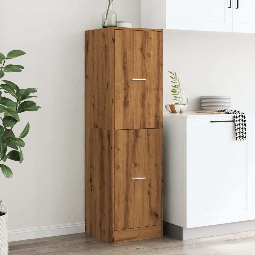 Armadietto da Farmacia Rovere 40x41x144,5 cm in Truciolato