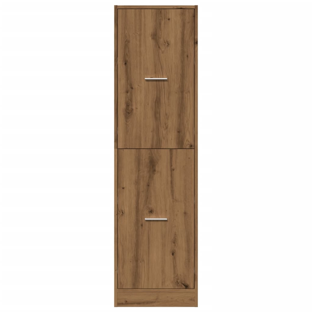 Armadietto da Farmacia Rovere 40x41x144,5 cm in Truciolato