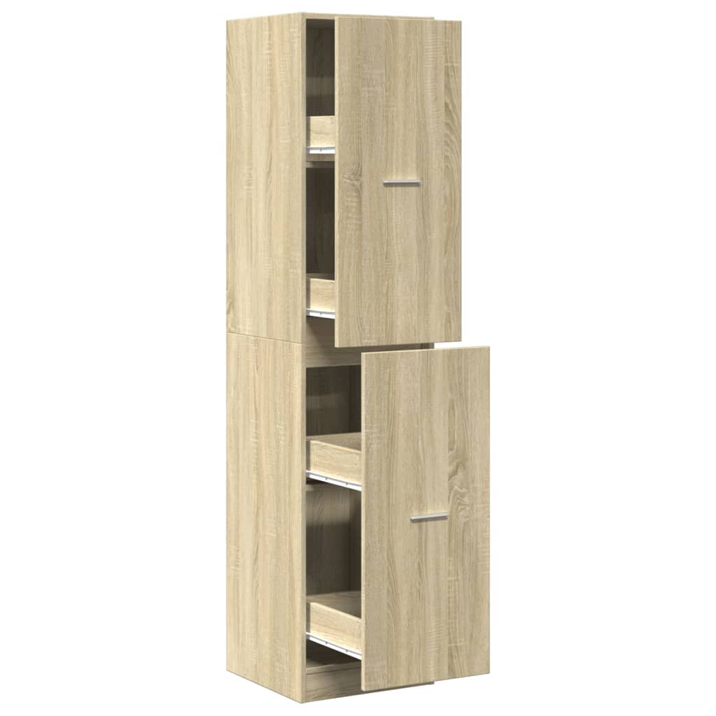 Armadietto da Farmacia Rovere Sonoma 40x41x174,5 cm Truciolato