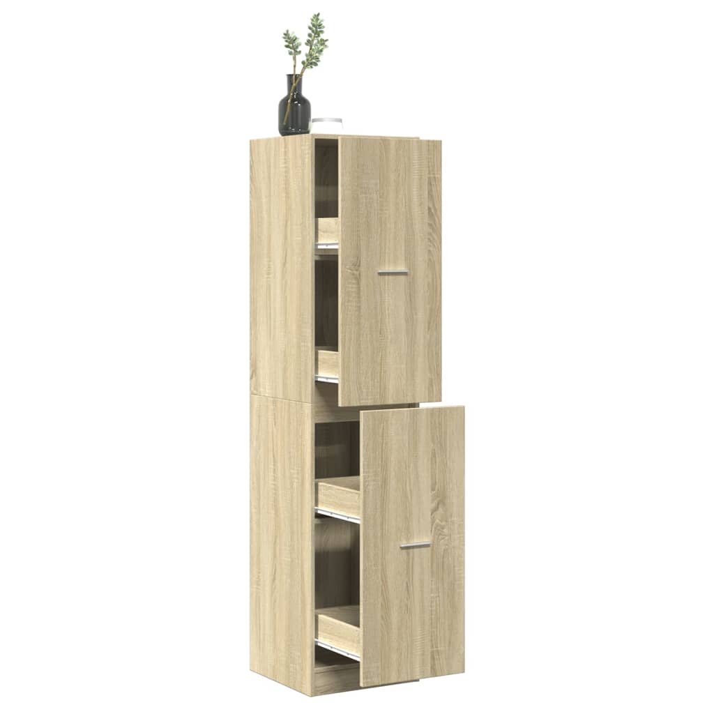 Armadietto da Farmacia Rovere Sonoma 40x41x174,5 cm Truciolato