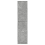 Armadietto da Farmacia Grigio Cemento 40x41x174,5 cm Truciolato