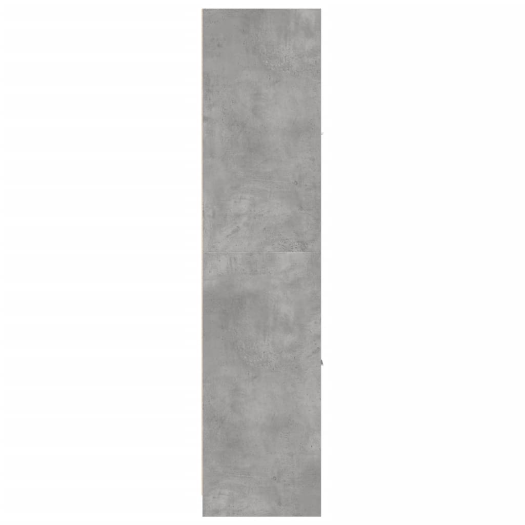 Armadietto da Farmacia Grigio Cemento 40x41x174,5 cm Truciolato