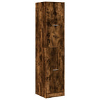 Armadietto da Farmacia Rovere Fumo 40x41x174,5 cm in Truciolato