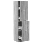 Armadietto da Farmacia Grigio Sonoma 40x41x174,5 cm Truciolato