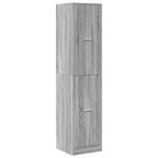 Armadietto da Farmacia Grigio Sonoma 40x41x174,5 cm Truciolato