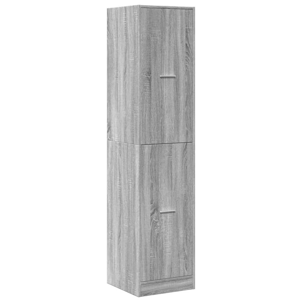 Armadietto da Farmacia Grigio Sonoma 40x41x174,5 cm Truciolato