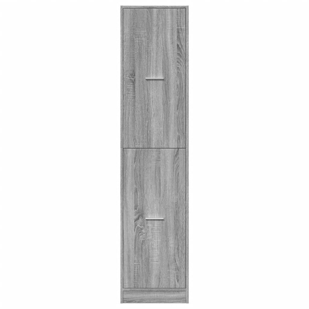 Armadietto da Farmacia Grigio Sonoma 40x41x174,5 cm Truciolato