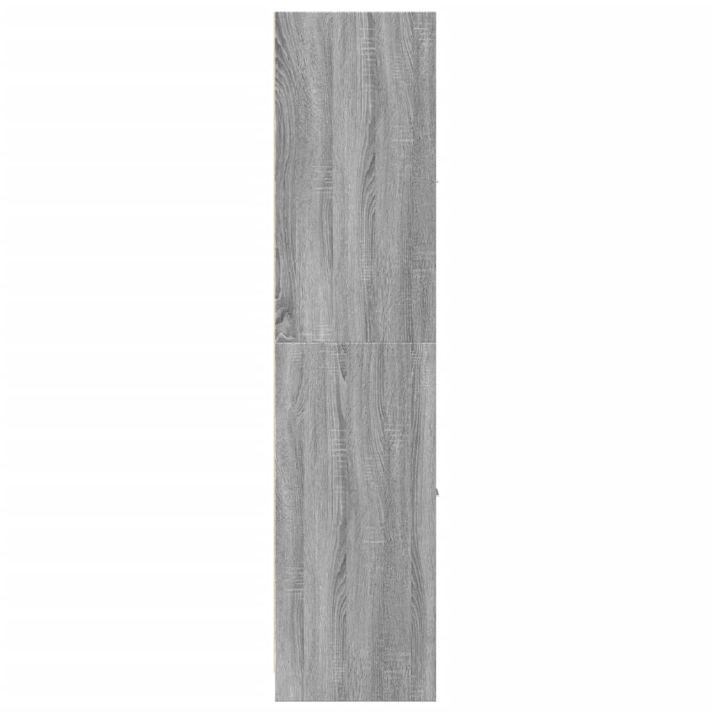 Armadietto da Farmacia Grigio Sonoma 40x41x174,5 cm Truciolato