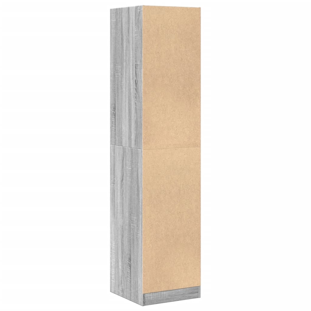 Armadietto da Farmacia Grigio Sonoma 40x41x174,5 cm Truciolato