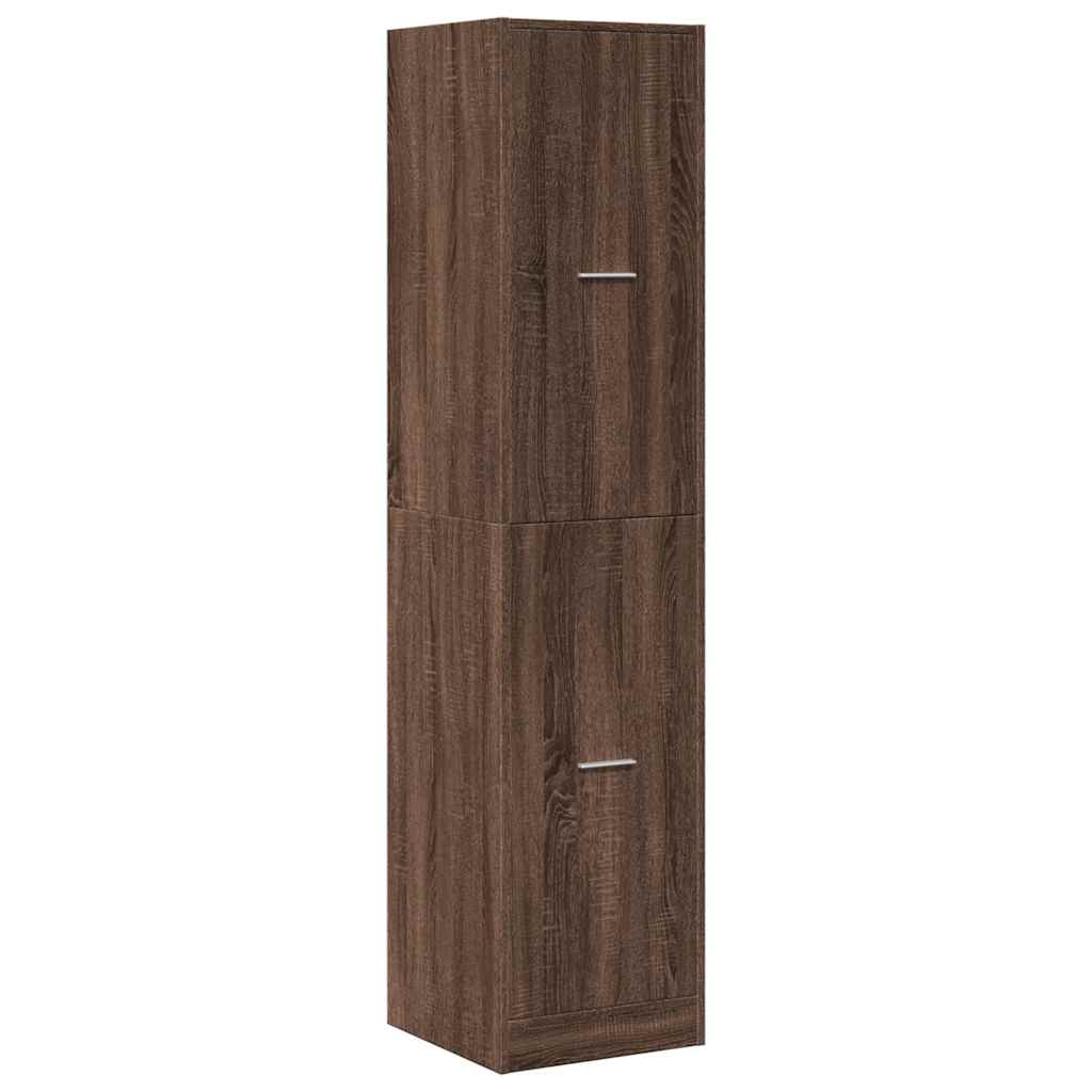 Armadietto da Farmacia Rovere Marrone 40x41x174,5 cm Truciolato