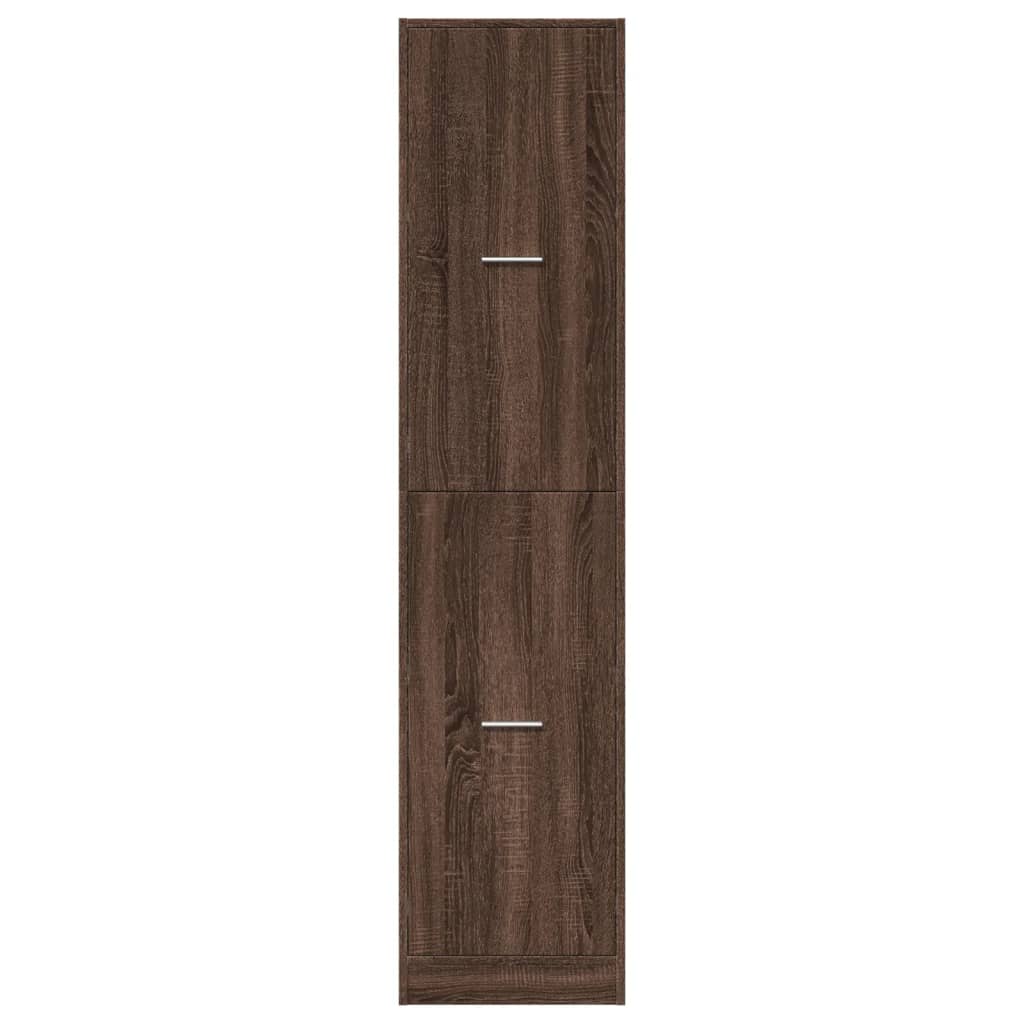 Armadietto da Farmacia Rovere Marrone 40x41x174,5 cm Truciolato