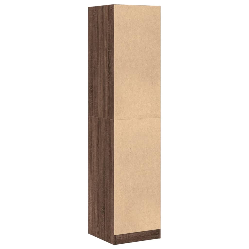 Armadietto da Farmacia Rovere Marrone 40x41x174,5 cm Truciolato