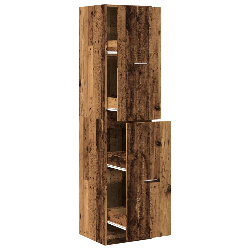 Armadietto da Farmacia Legno Vecchio 40x41x174,5 cm Truciolato