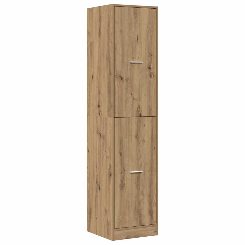 Armadietto da Farmacia Rovere 40x41x174,5 cm in Truciolato