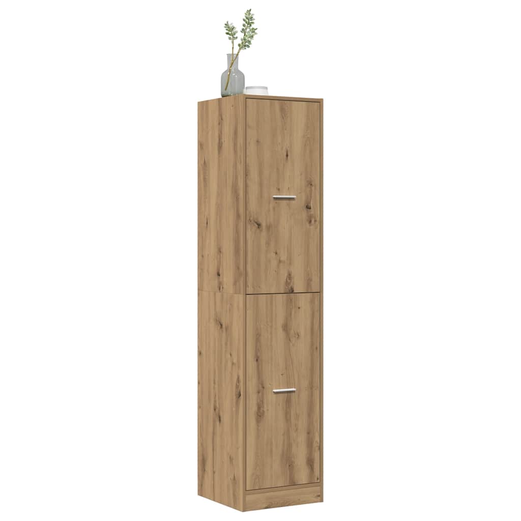 Armadietto da Farmacia Rovere 40x41x174,5 cm in Truciolato