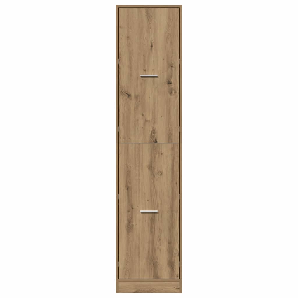 Armadietto da Farmacia Rovere 40x41x174,5 cm in Truciolato