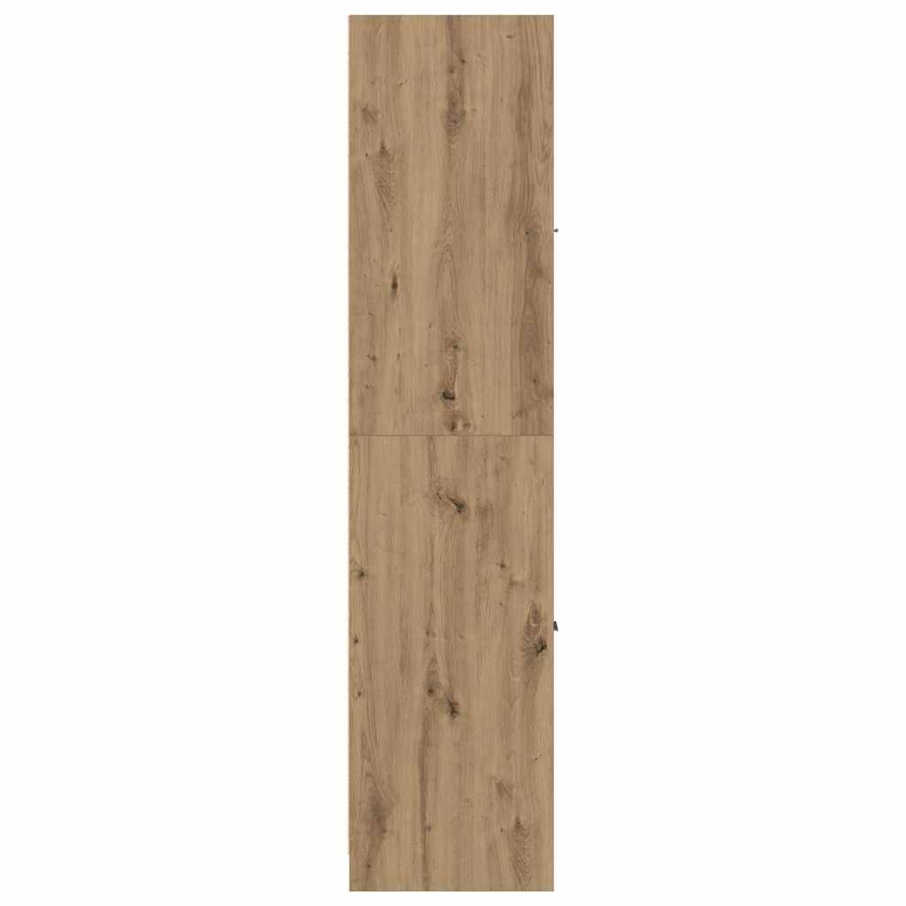 Armadietto da Farmacia Rovere 40x41x174,5 cm in Truciolato