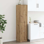 Armadietto da Farmacia Rovere 40x41x174,5 cm in Truciolato