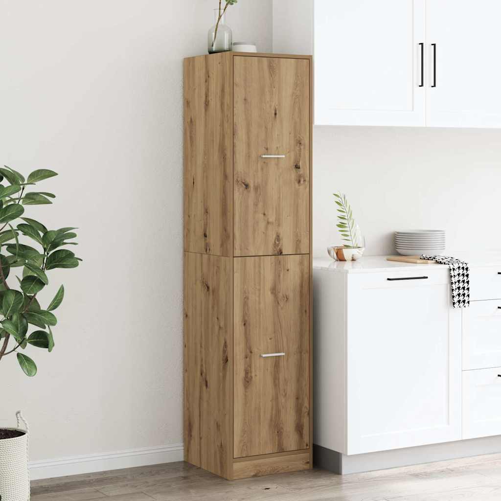 Armadietto da Farmacia Rovere 40x41x174,5 cm in Truciolato