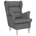 Poltrona Grigio Scuro 74x84x100 cm in Tessuto